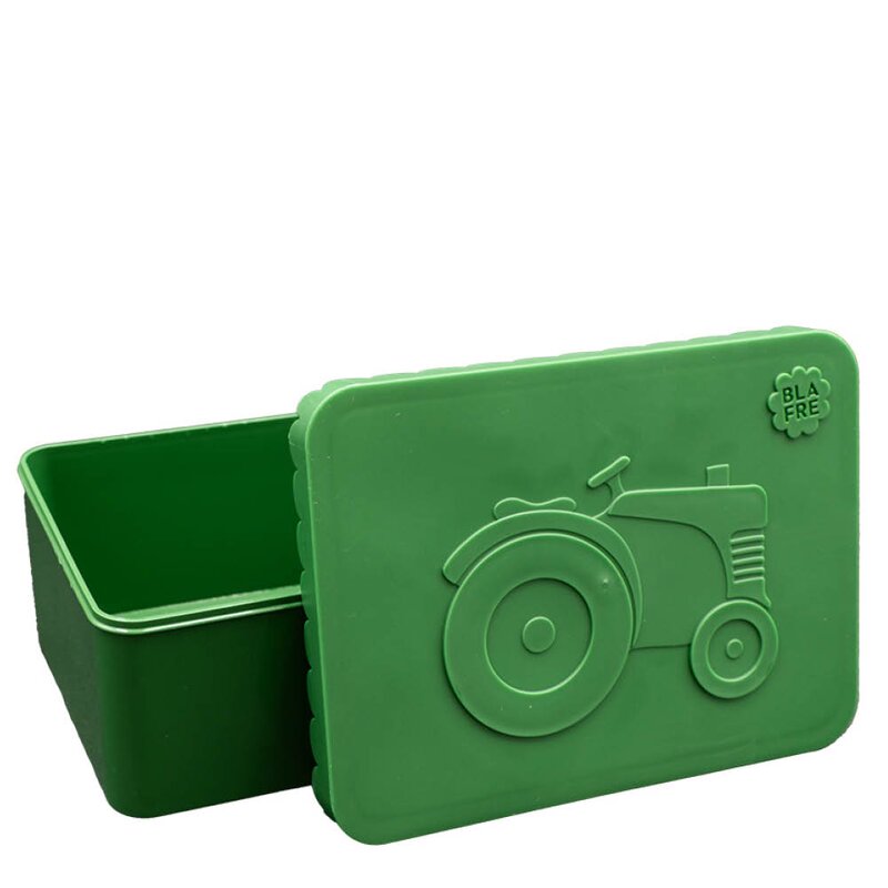 Blafre Matboks i plast ett rom 6x11x14 cm Traktor mørk grønn/mørk grønn