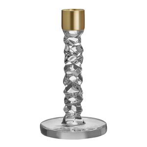 Orrefors Carat lysestake 18,3 cm gull