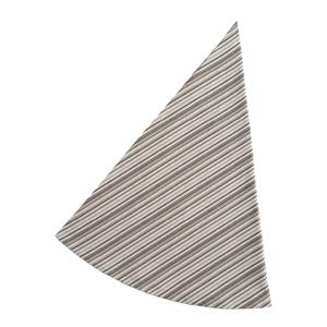 By Mogensen Duk rund 180 cm small stripes hvit/grå