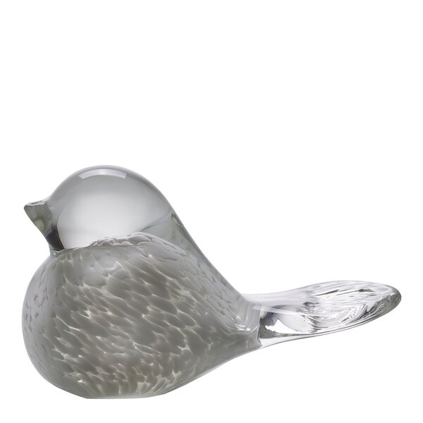 Magnor Lucky Bird glassfugl 10 cm hvit