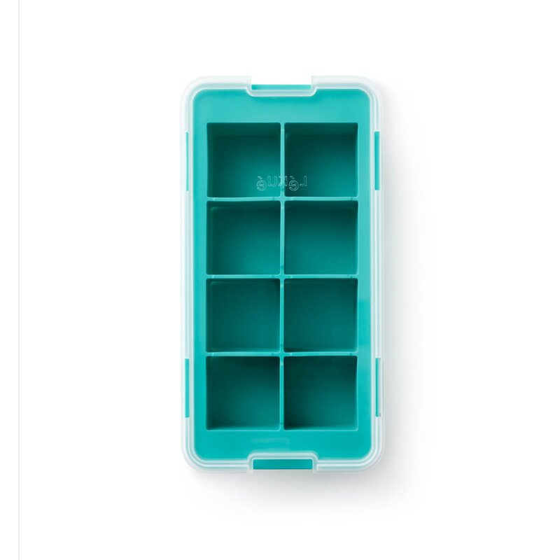 Lékué XL isform med lokk for 8 store isbiter turkis