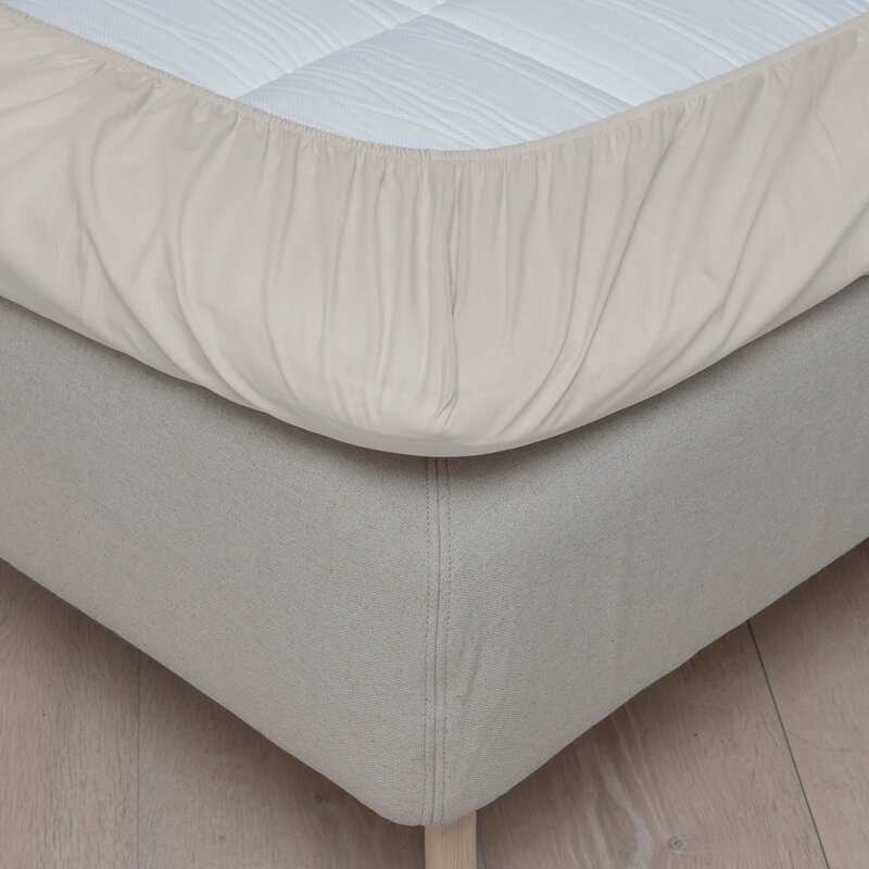 Høie Formsydd laken 180x200 cm lys beige