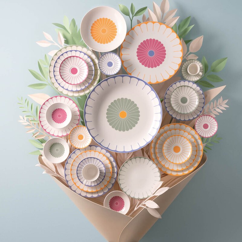 Villeroy & Boch Fleur couleur salatskål 38 cm 3,4L farget