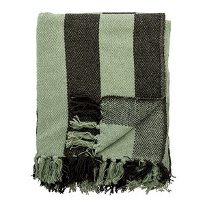 Bloomingville Frello pledd 160x130 cm grønn