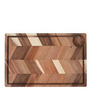 Aida Design skjærebrett m/saftrille 40x26x3 cm akasie