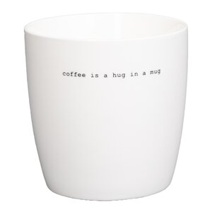 Sögne Home Krus Big Coffee Is a Hug 45 cl hvit