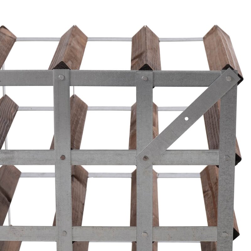 The Swedish Wine Rack Factory Vinstativ 16 flasker montert mørk eik