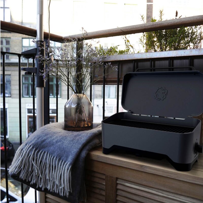 Morsø Balcone elektrisk grill 45,1x27x17,6 cm mørk antrasitt grå