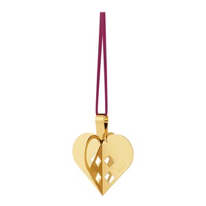 Georg Jensen Jul 2025 ornament hjerte messing