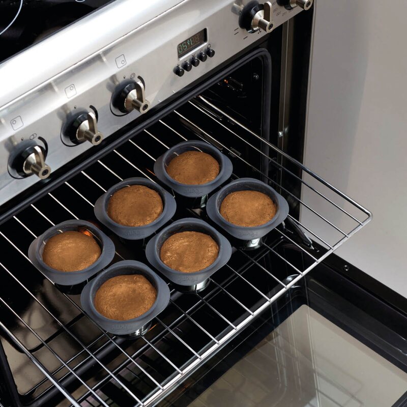 Lékué Silikonformer for Lava Cake 6 stk svart