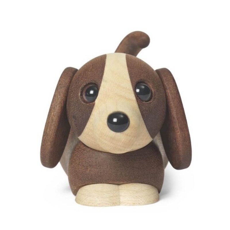 Spring Copenhagen Jojo Valp trefigur 5 cm mahogni