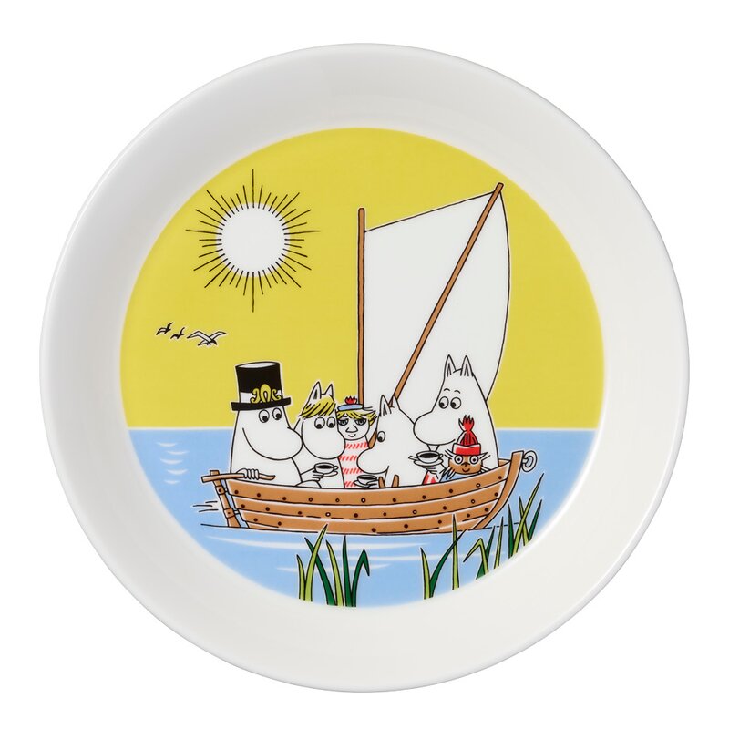 MoominArabia Mummi asjett 19 cm 2 stk vinterbål & seiltur 2024