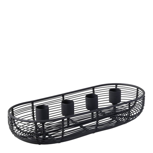 Villeroy & Boch Christmas Chic oval adventstake 29x13 cm svart