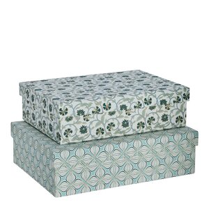Lene Bjerre Ellen eske sett 2 stk 34x10 cm hvit
