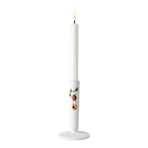 Kähler Hammershøi Christmas lysestake 16 cm hvit