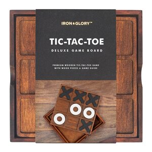 Iron & Glory Tic-Tac-Toe tre på rad 14x14 cm tre