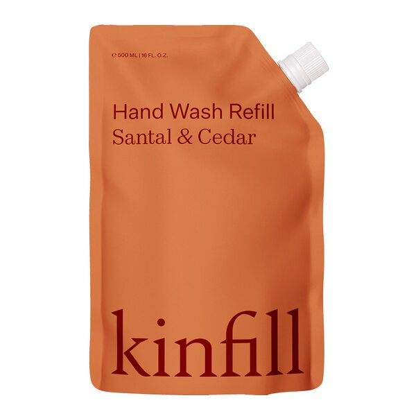 Kinfill Refill håndvask 500 ml santal & cedar