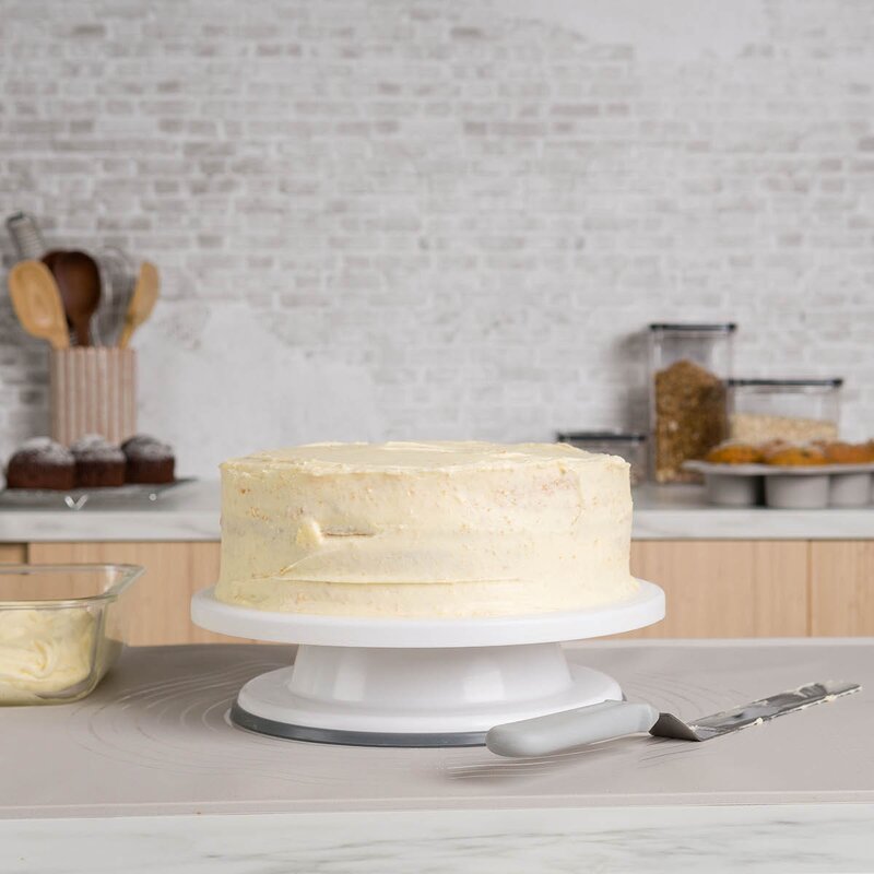 Modern House Bayk roterende dekoreringsfat 27 cm hvit