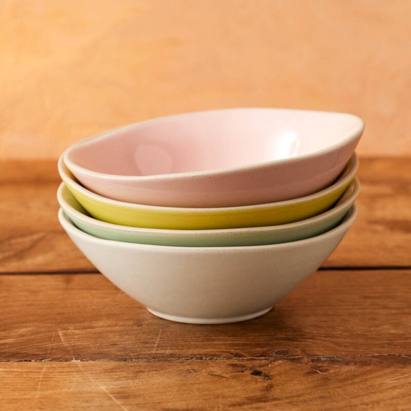 Jamie Oliver Big Love tapasskåler i stentøy 13,5 cm 4 stk rosa/hvit/grønn/gul