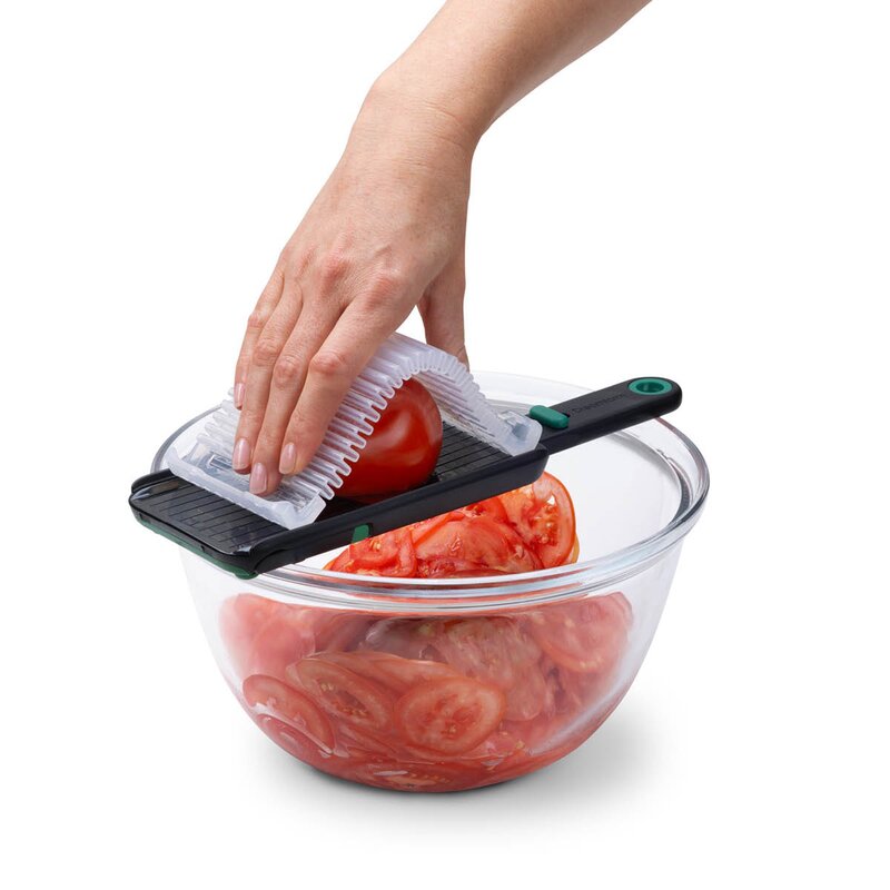 Dreamfarm Mandolinjern med fingerbeskyttelse 28,5 cm svart/grønn