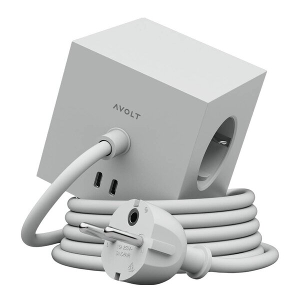 Avolt Square 1 USB-C kabel 3 m Gotland Grey