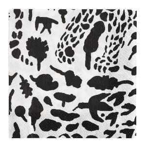 Iittala Oiva Toikka Collection serviett 33x33 cm cheetah svart