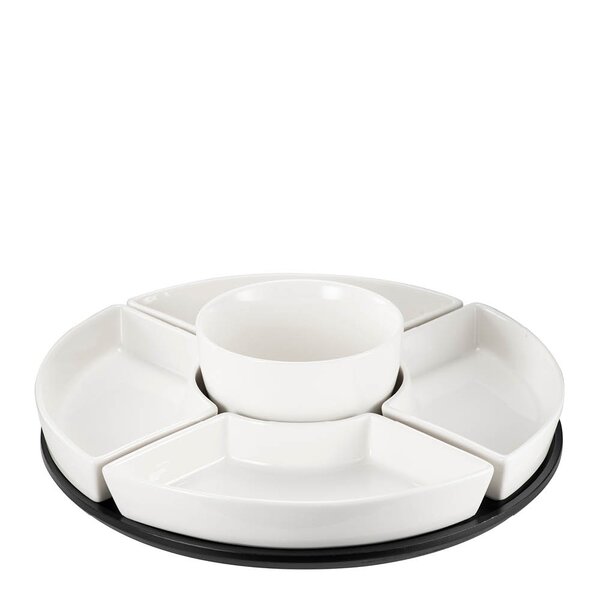 Modern House Daily Use serveringssett 6 deler hvit og svart
