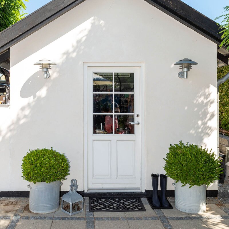 Tica Copenhagen Lines dørmatte gummi 75x45x1 cm svart