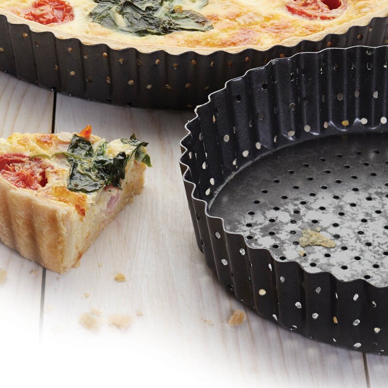 MasterClass Crusty Bake paiform 30 cm løs bunn svart