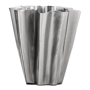 House Doctor Flood vase 13 cm børstet sølvfinish