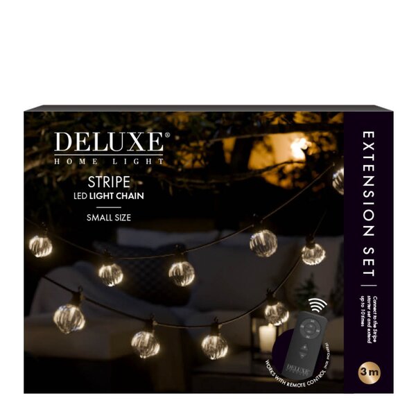 DeluxeHomeart LED lyslenke ekstrasett liten 3 m stripe