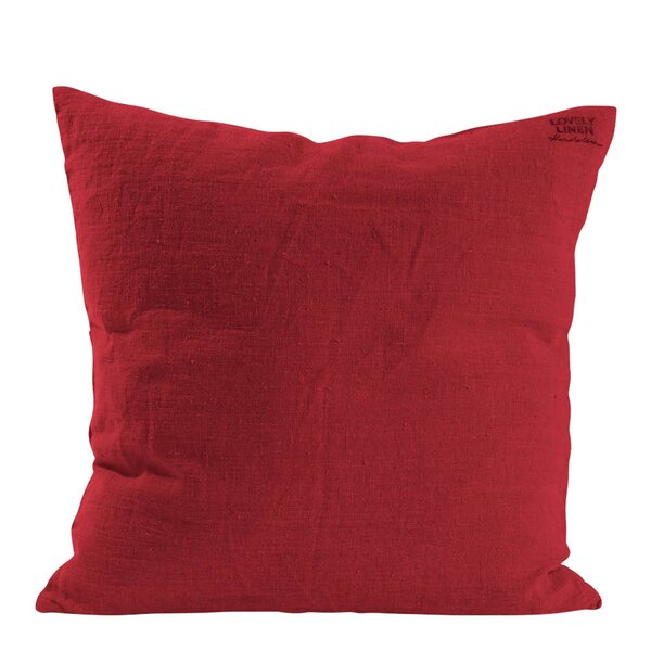 Lovley Linen Lovely putetrekk lin 50x50 cm Real Red