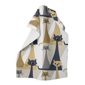 Arvidssons Textil Kitty kjøkkenhåndkle gull