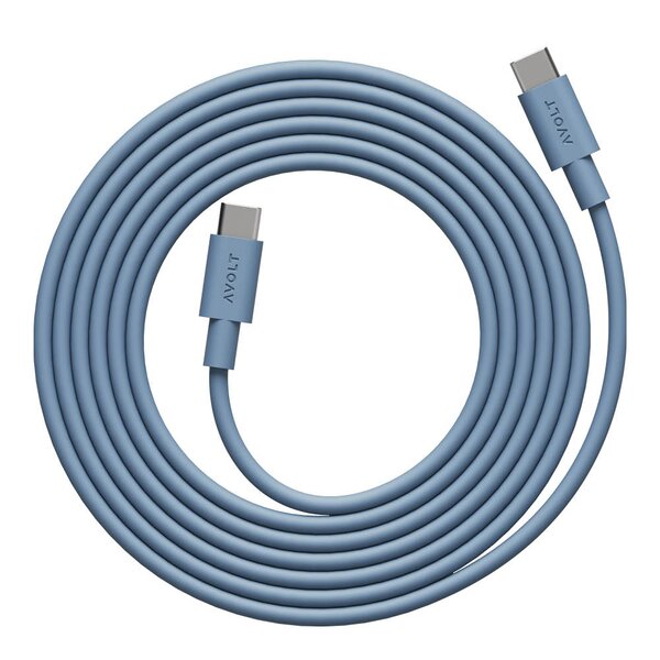 Avolt Cable 1 USB-C til USB-C kabel 2 m Shark Blue