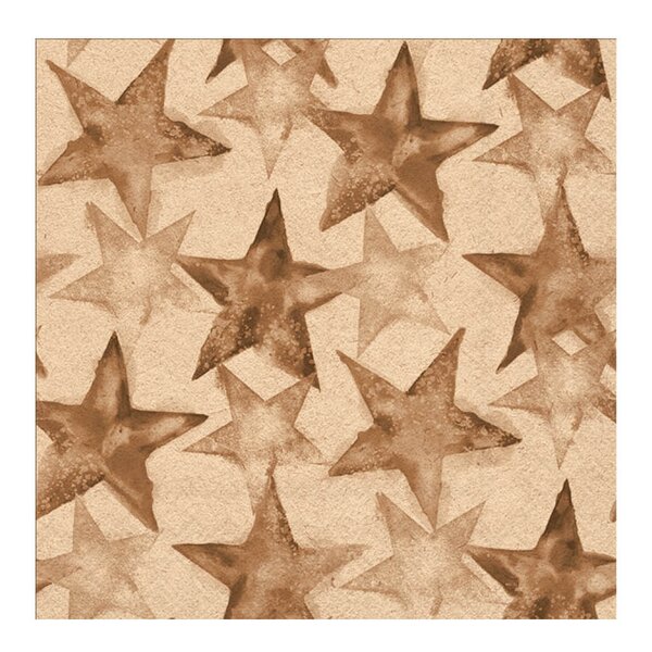 Ambiente Serviett 33x33 cm 20 stk Watercolour Stars brun