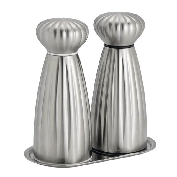 Robert Welch Palm Satin kverner og brett 3 deler rustfritt stål liten