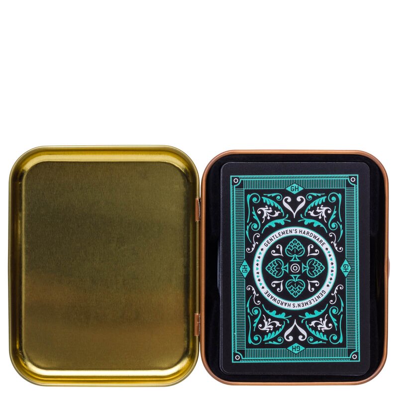 Gentlemen-s Hardware Kortstokk vannfast med etui Cocktail