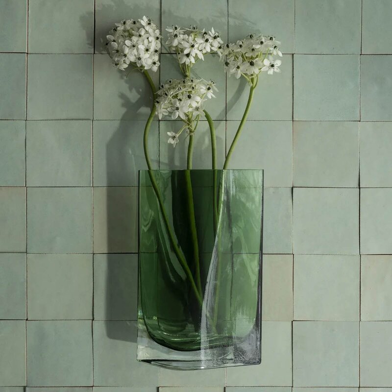 Blomus Duasis vase medium 28x18x10 cm grønn