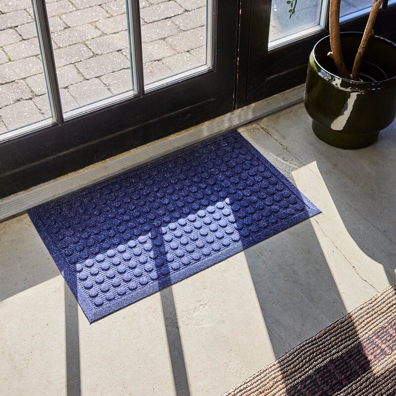 House Doctor Entry rektangulær dørmatte 75x45 cm blå