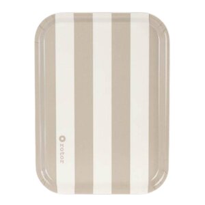 Rotor Design Stripes serveringsbrett 27x30 cm hvit/beige