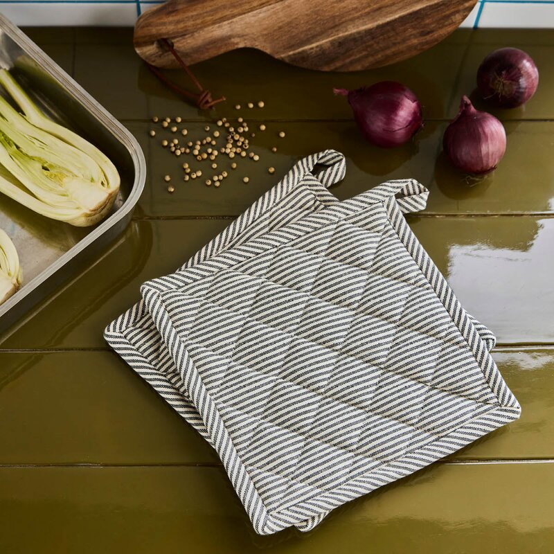 House Doctor Chef gryteklut 22,5x22,5 cm 2 stk mørkegrå