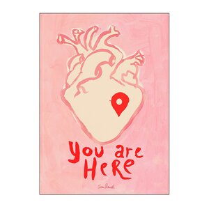 Poster & Frame Sissan Richardt poster 30x40 cm you are here