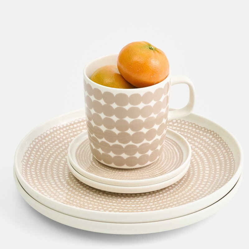 Marimekko Oiva/Rasymatto krus 40 cl hvit/beige