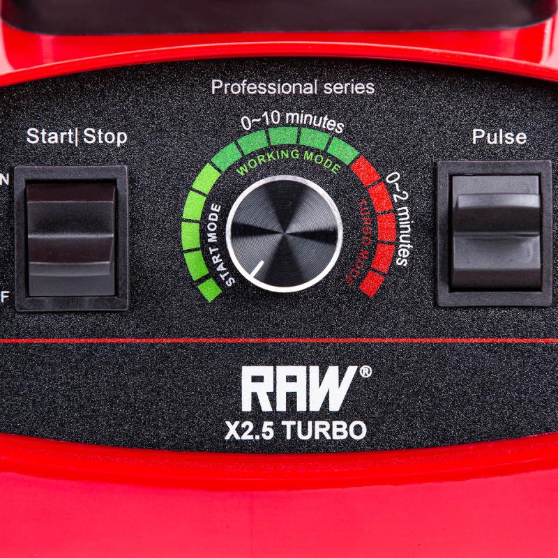 RAW Blender X 2,5 Turbo 2L 1800W rød