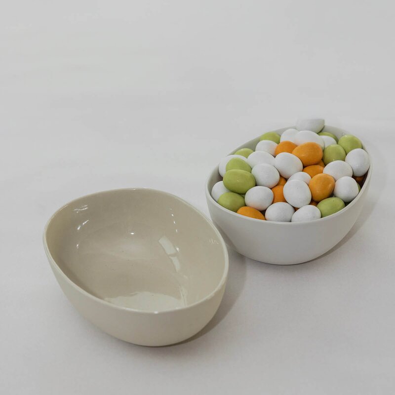 Sögne Home Nora påskeegg skål 23x16 cm hvit