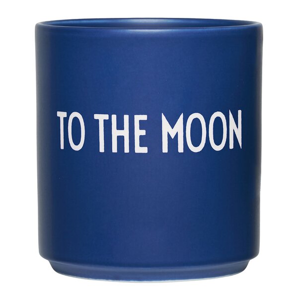 Design Letters Favourite kopp TO THE MOON 25 cl midnight blue