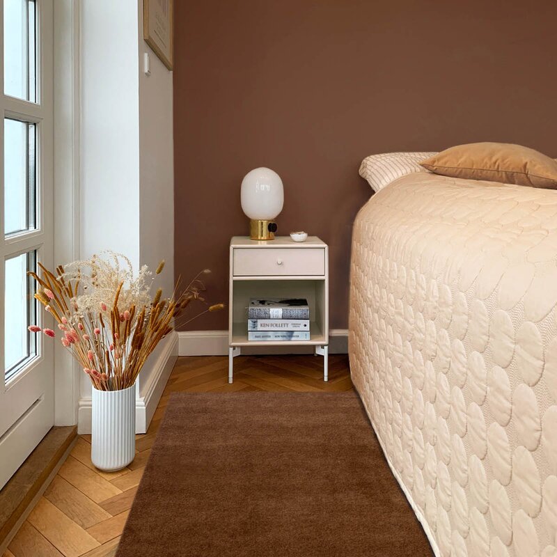 Tica Copenhagen Unicolor gulvmatte 120x67 cm cognac