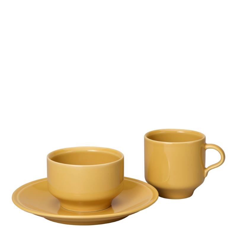 Rörstrand Höganäs Keramik asjett 19 cm oker