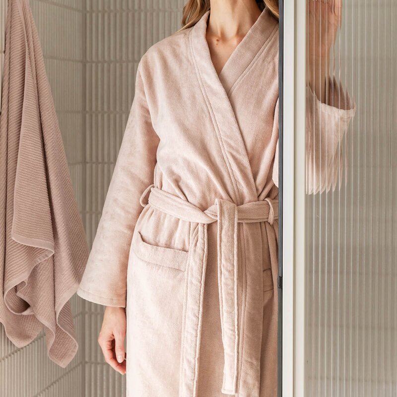 Høie Gaia badekåpe S/M rosa