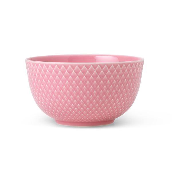 Lyngby Porcelæn Rhombe Color skål 11 cm rosa